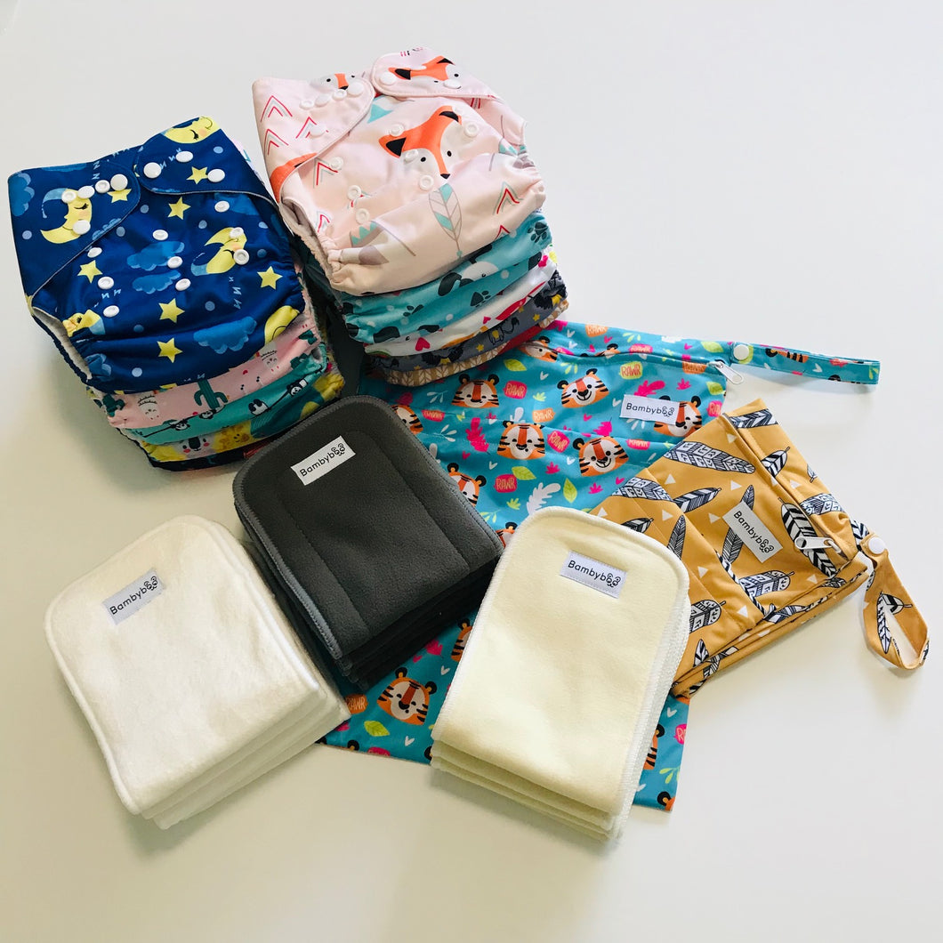 Pack premium couches lavables à poche